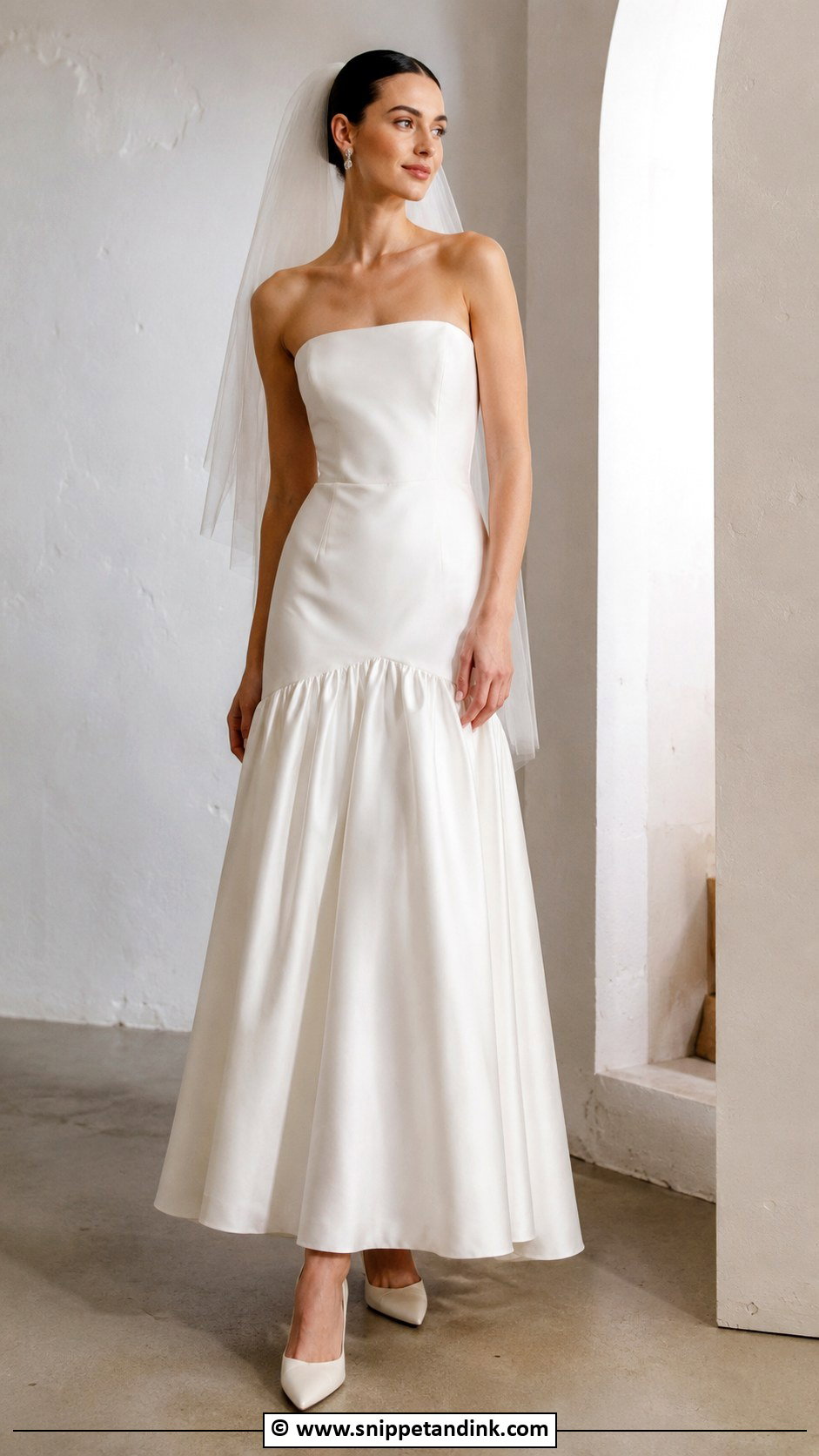 Drop Waist Wedding Dress - Snippet and Ink - 35 Wedding Dress Styles