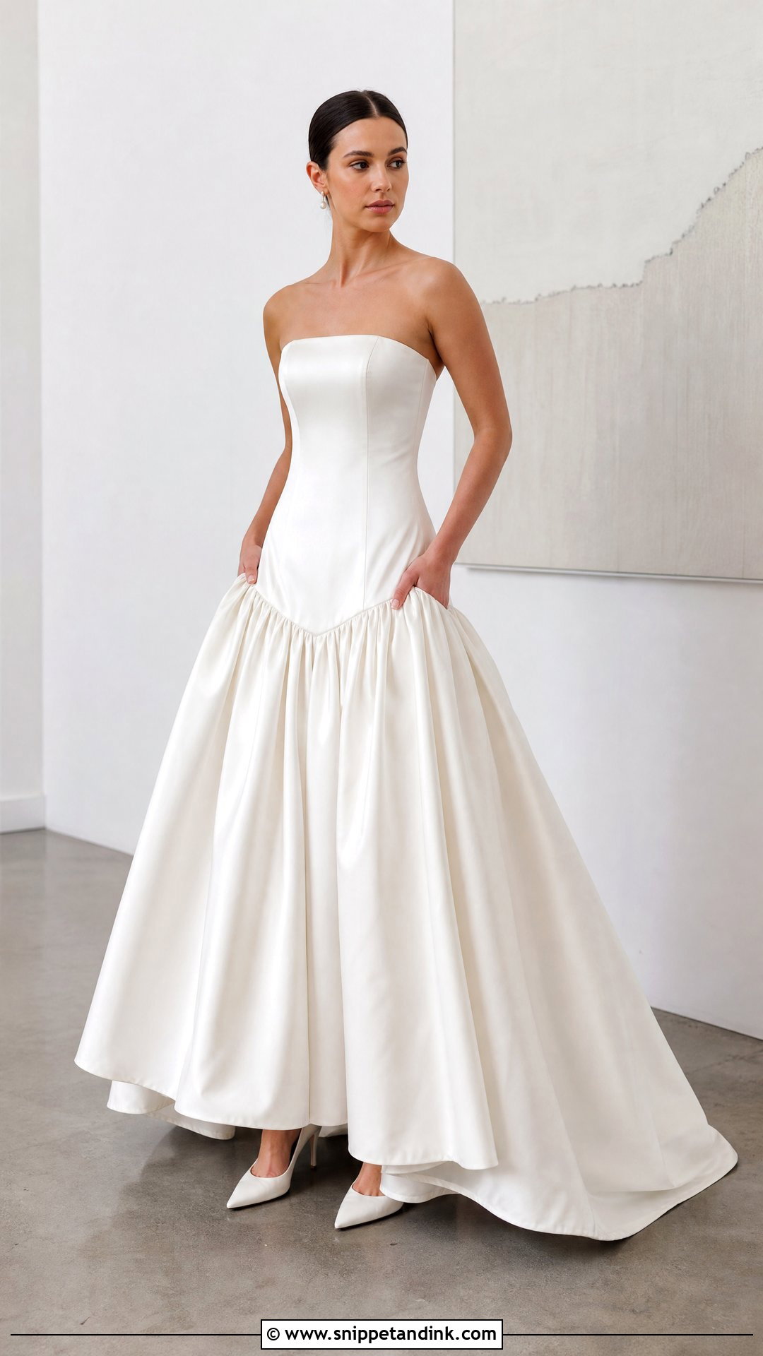Drop Waist Wedding Dress - Snippet and Ink - 25 Cool Wedding Dresses