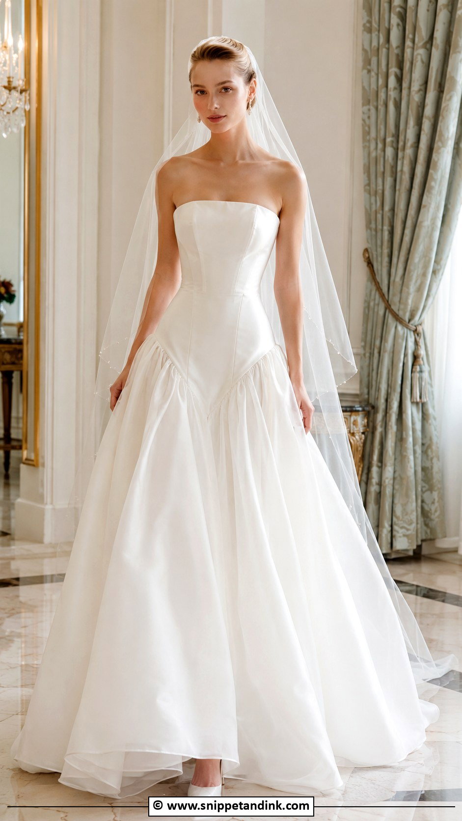 Drop Waist Wedding Dress - Snippet and Ink - 25 Trendy Wedding Dresses