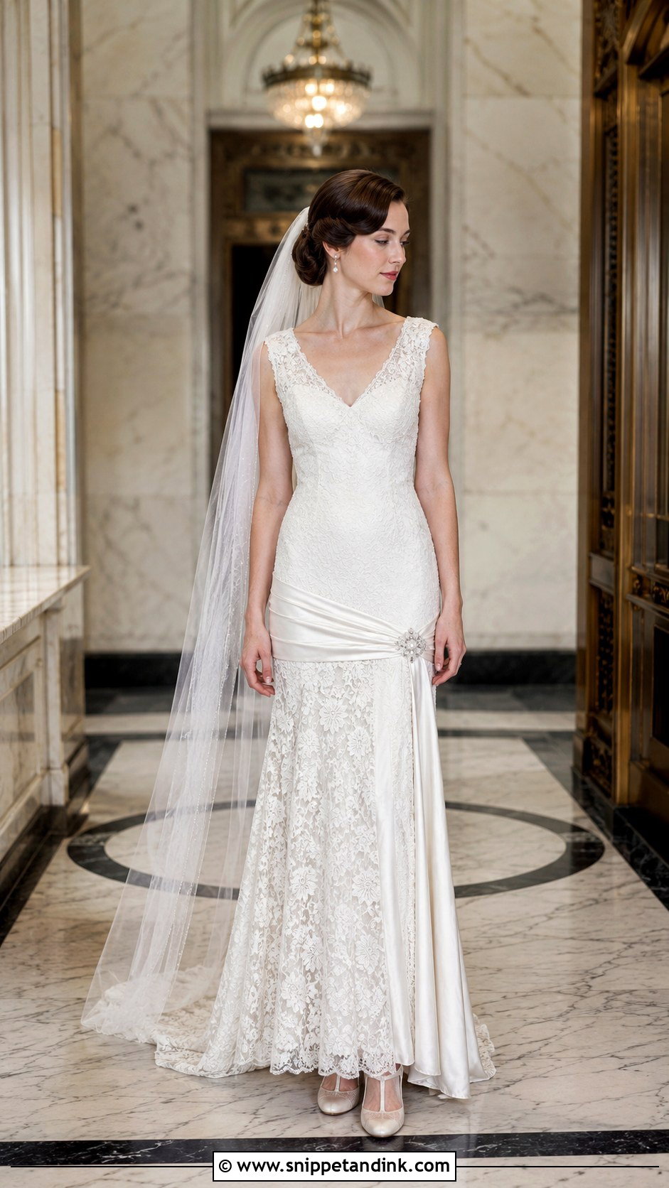 Drop Waist Wedding Dress - Snippet and Ink - 30 Vintage Inspired Wedding Dresses