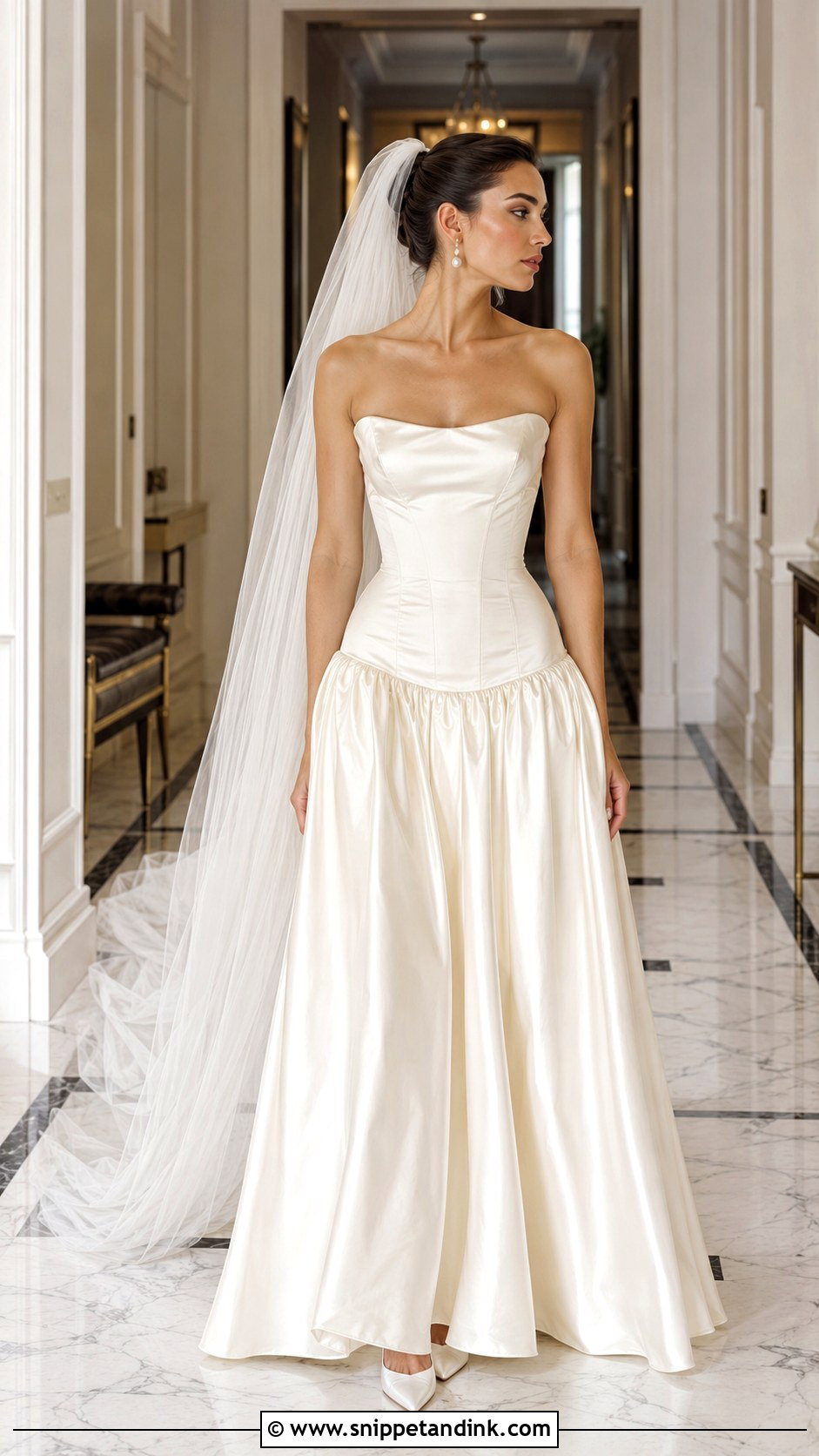 Drop Waist Wedding Dress - Snippet and Ink - 25 Modern Timeless Wedding Dress Ideas