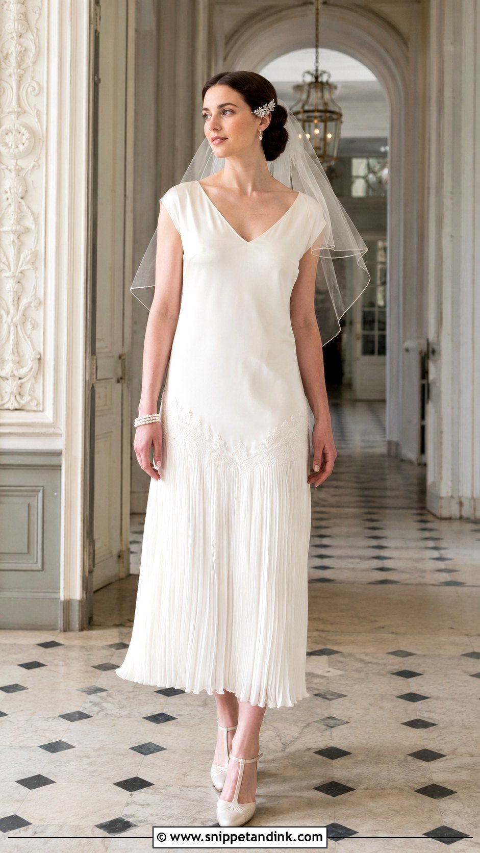 Drop Waist Wedding Dress - Snippet and Ink - 20 Roaring 20s Wedding Dress Ideas