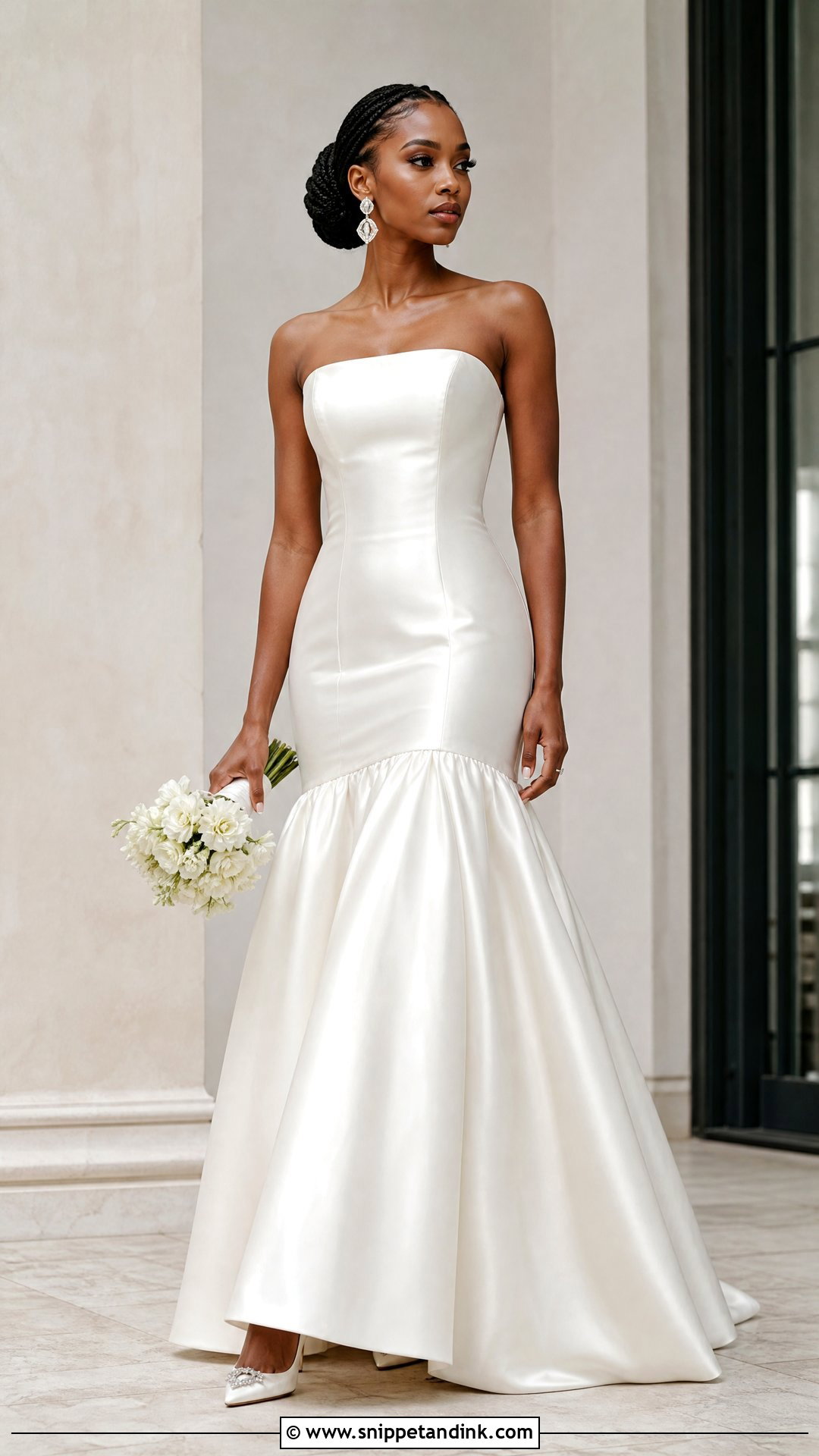 Drop Waist Wedding Dress - Snippet and Ink - 25 Black Woman Wedding Dress Ideas