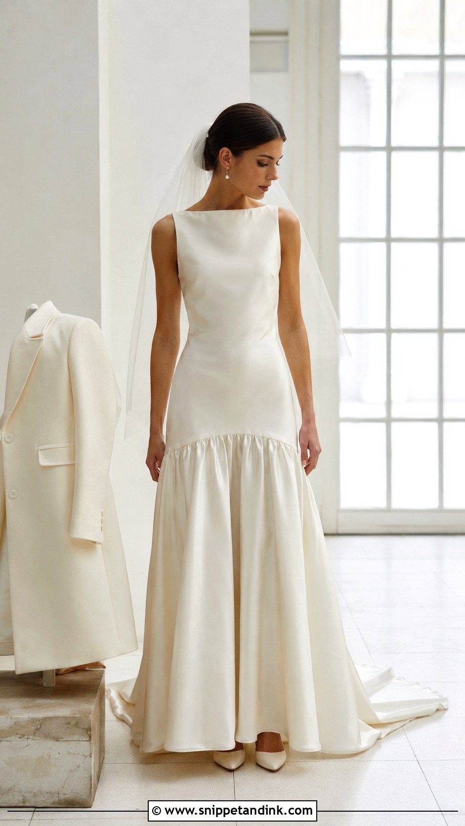 Drop Waist Wedding Dress - Snippet and Ink - 25 December Wedding Dress Ideas