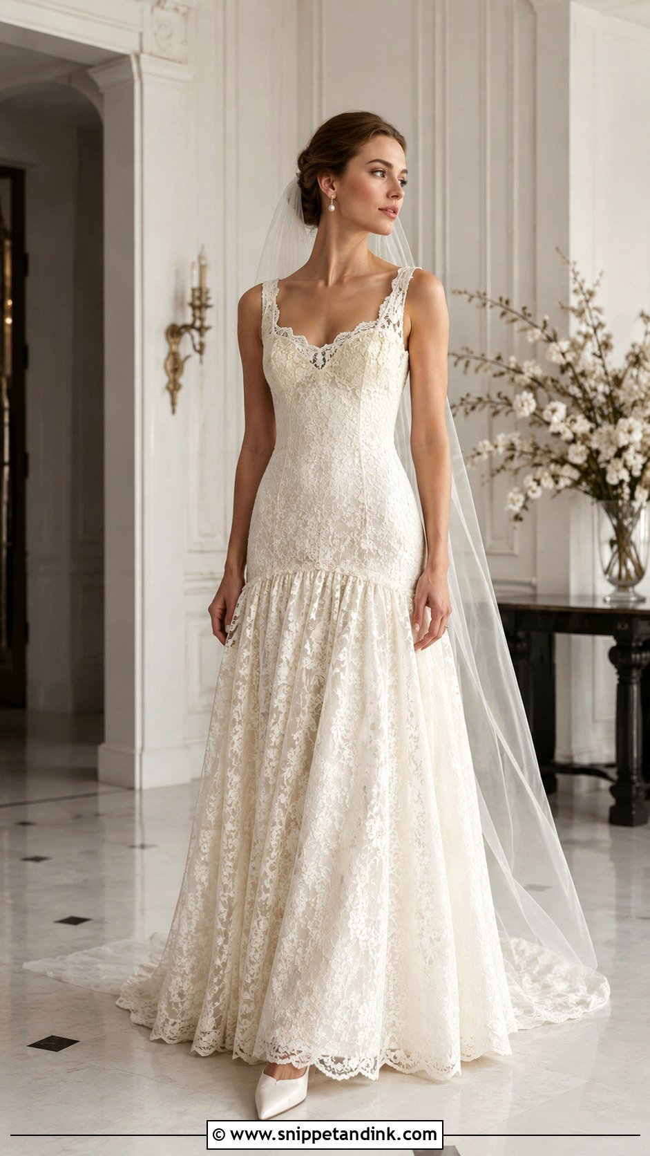 Drop Waist Wedding Dress - Snippet and Ink - 25 Modern Vintage Wedding Dress Ideas