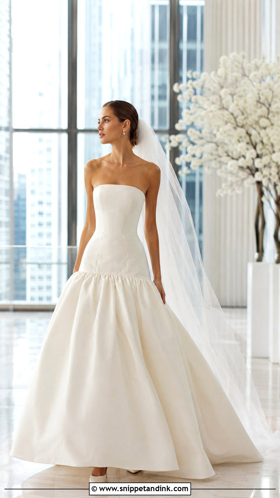 Drop Waist Wedding Dress - Snippet and Ink - 25 Modern Wedding Dress Ideas