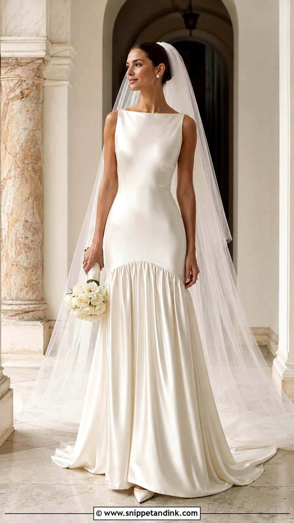 Drop Waist Wedding Dress - Snippet and Ink - 25 Old Money Wedding Dresses