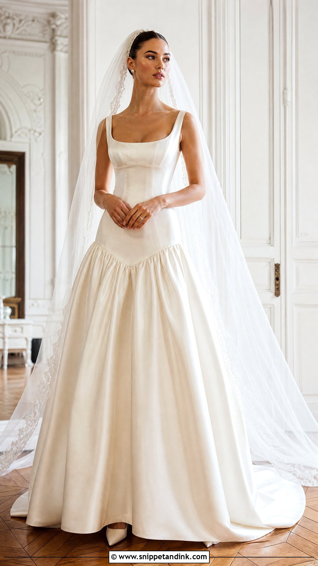 Drop Waist Wedding Dress - Snippet and Ink - 25 Regal Wedding Dress Ideas