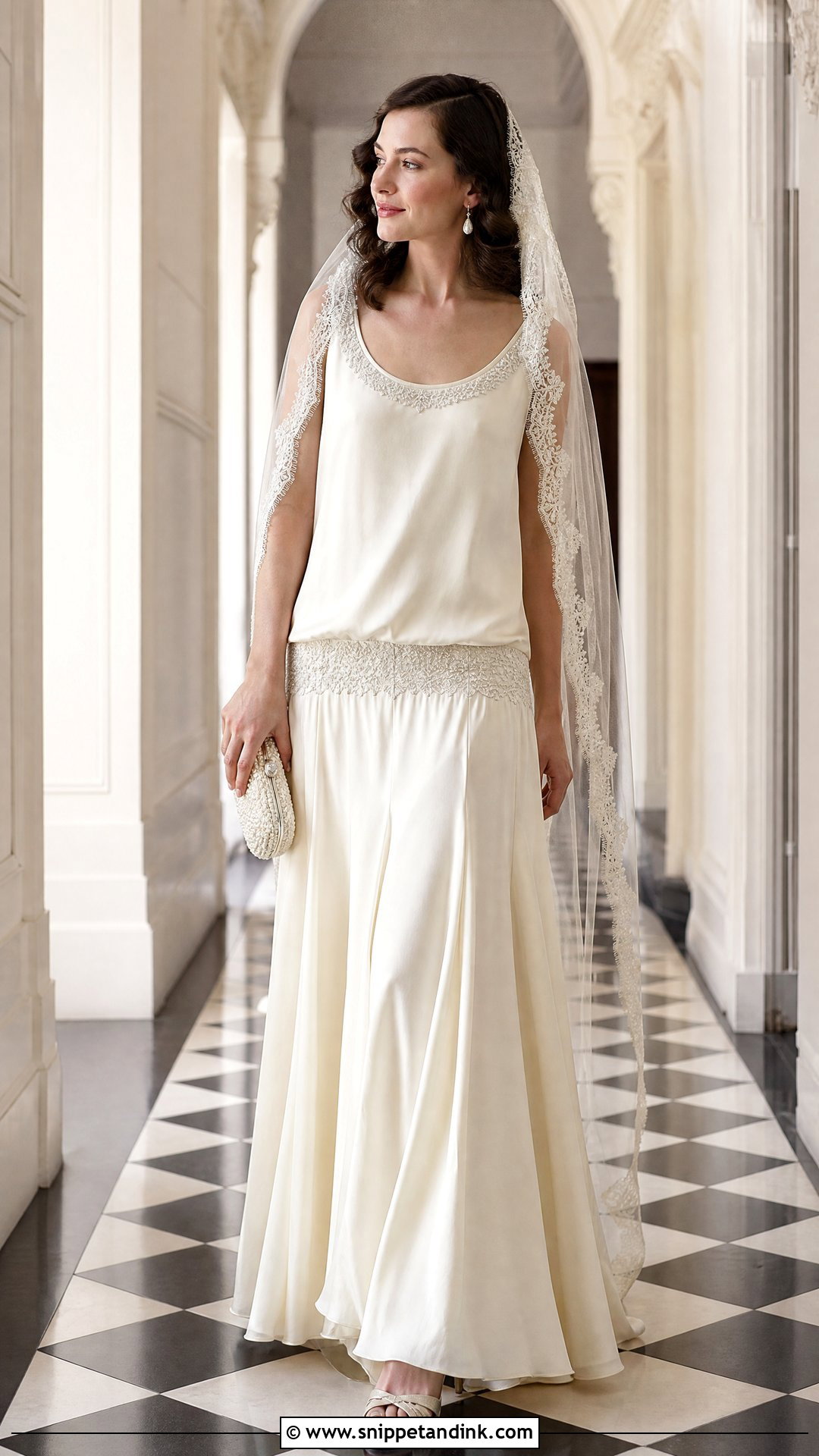 Drop Waist Wedding Dress - Snippet and Ink - 25 Simple Vintage Wedding Dress Ideas