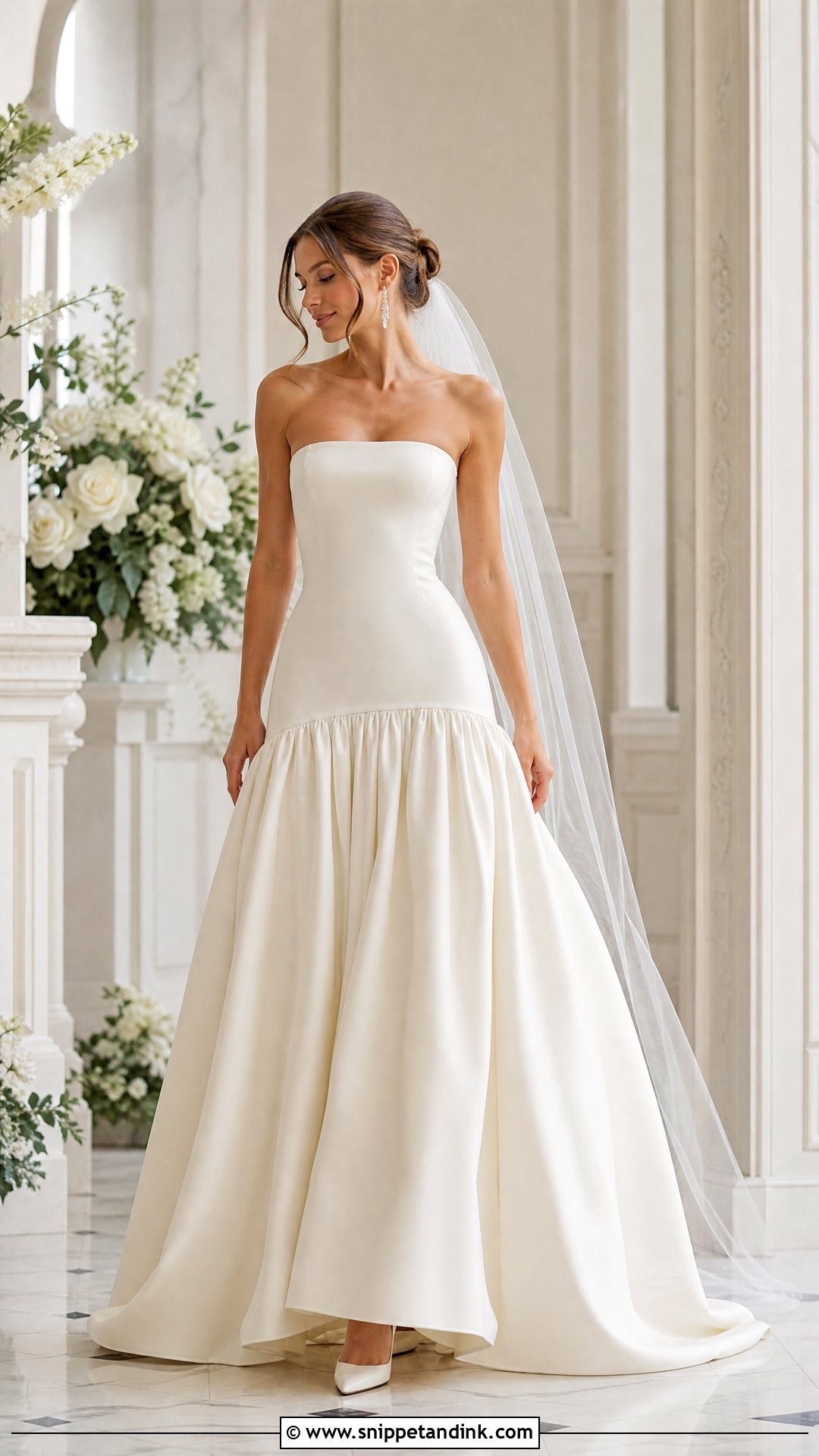 Drop Waist Wedding Dress - Snippet and Ink - 25 Sophisticated Wedding Dress Ideas