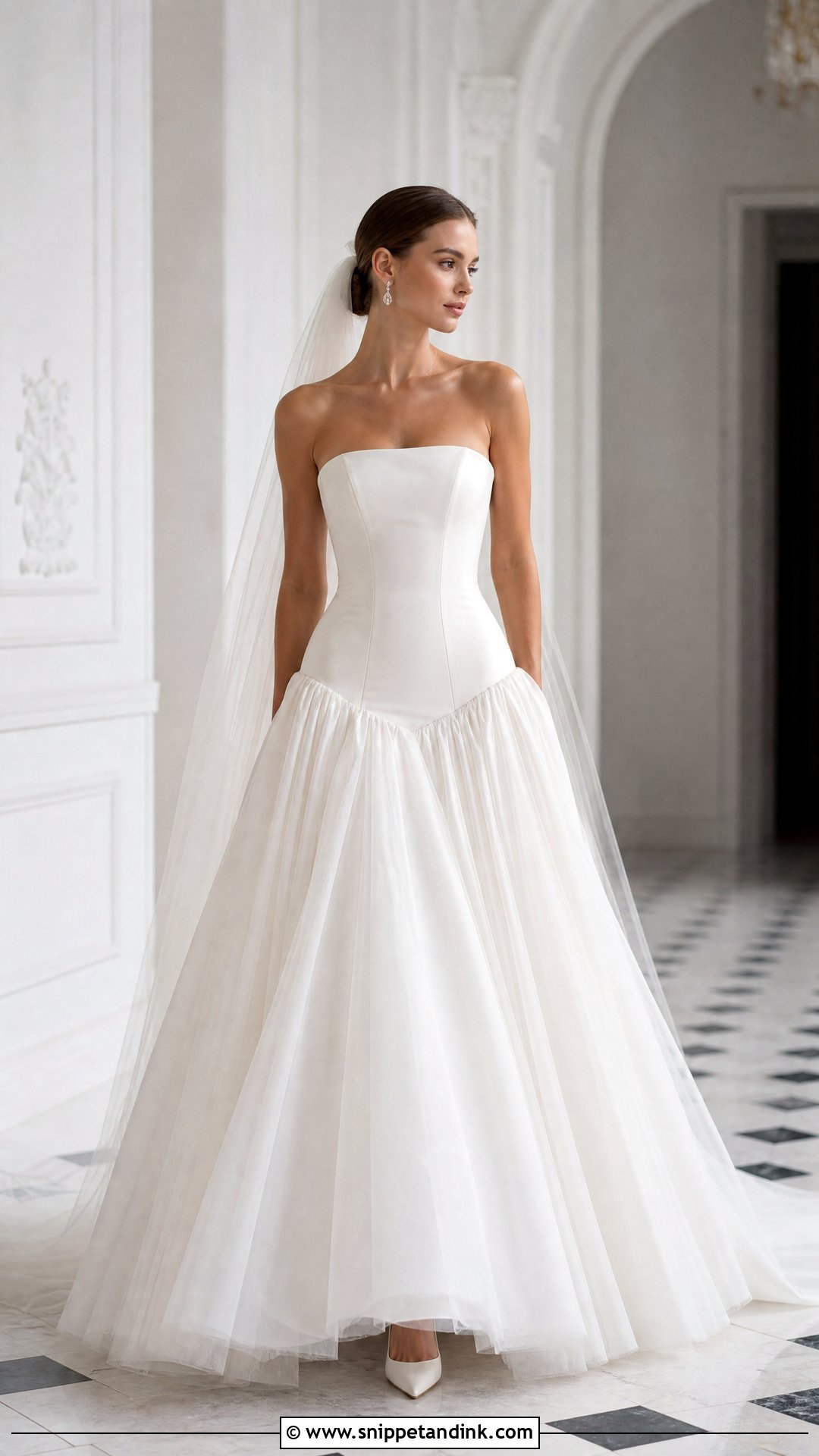 Drop Waist Wedding Dress - Snippet and Ink - 25 Timeless Wedding Gown Ideas