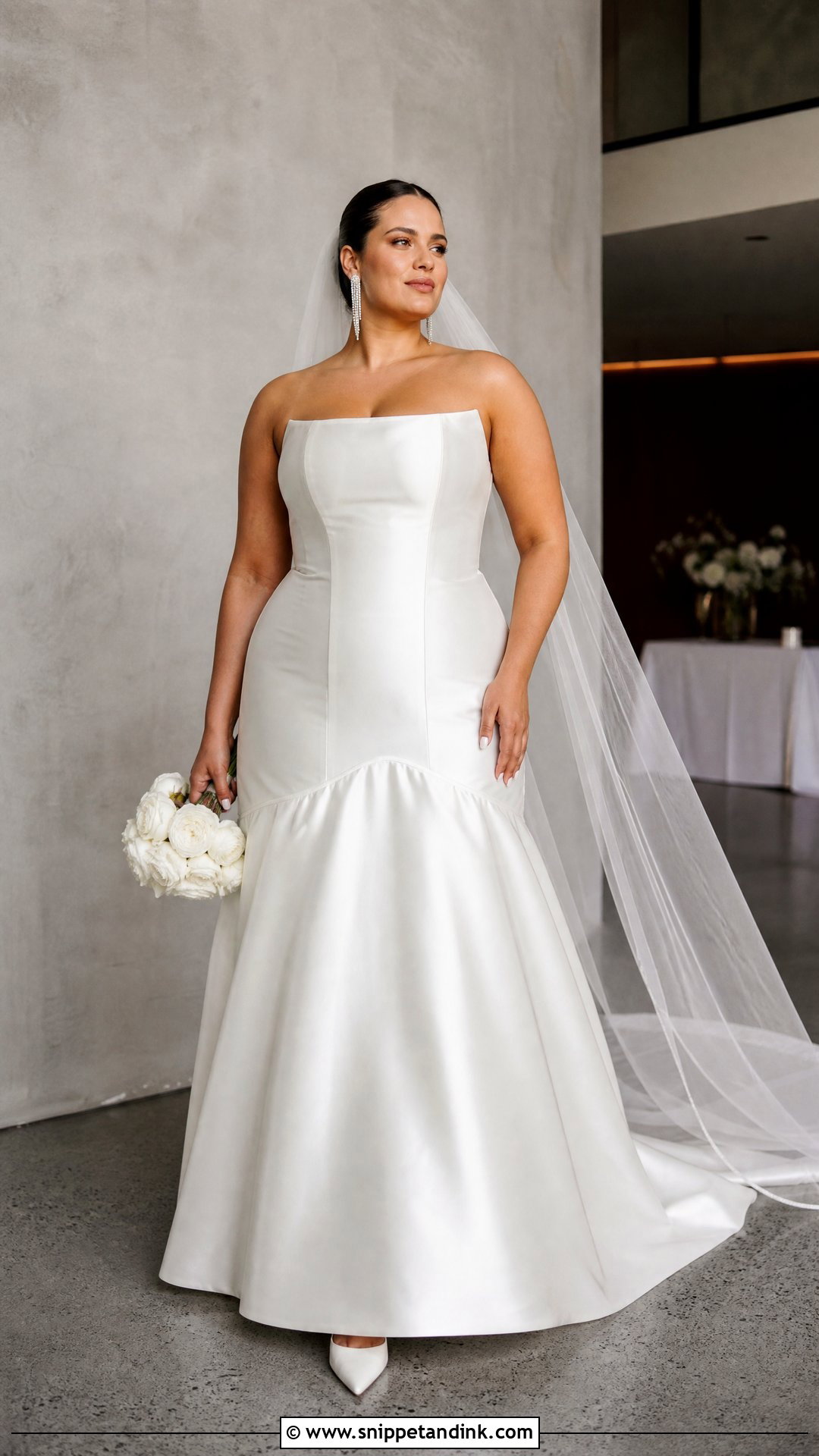 Drop Waist Wedding Dress - Snippet and Ink - 25 Wedding Dress Curvy Bride Ideas
