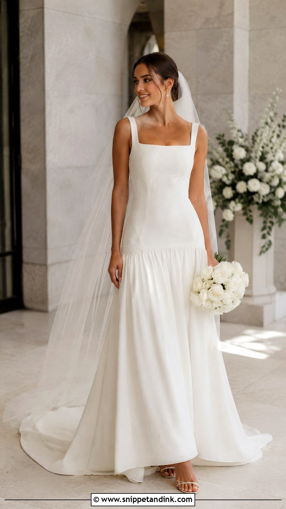 Drop Waist Wedding Dress - Snippet and Ink - 25 Wedding Dresses 2025 Bride