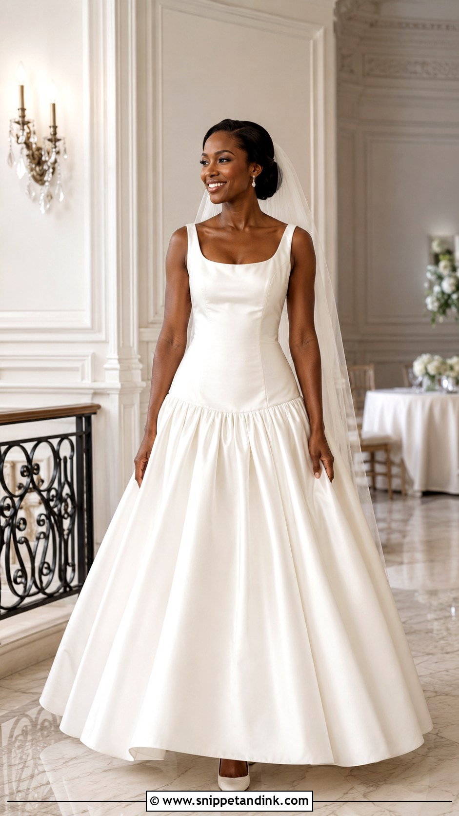 Drop Waist Wedding Dress For Black Women - Snippet and Ink - 30 Wedding Dress Black Women Ideas
