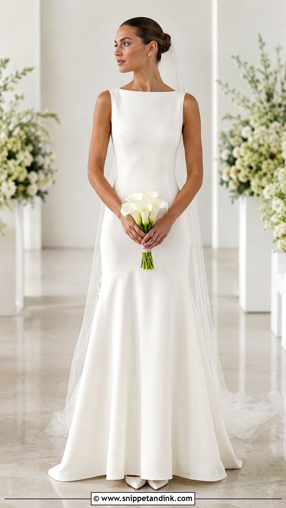 Drop Waist Wedding Dress With High Neck - Snippet and Ink - 20 Drop Waste Wedding Dress Ideas