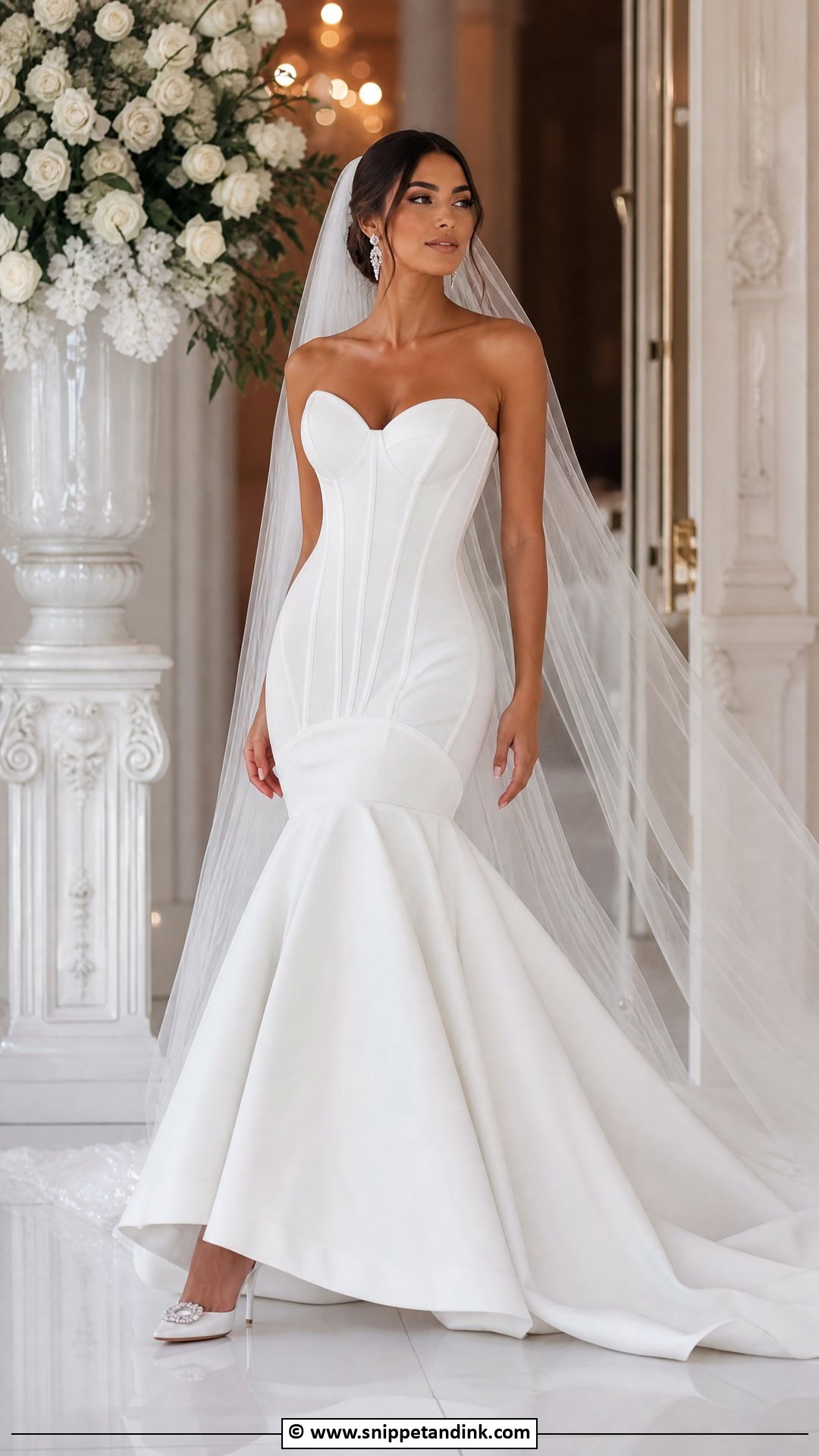 Drop Waist Wedding Dress With Mermaid Skirt - Snippet and Ink - 35 Drop Waist Wedding Dress Ideas