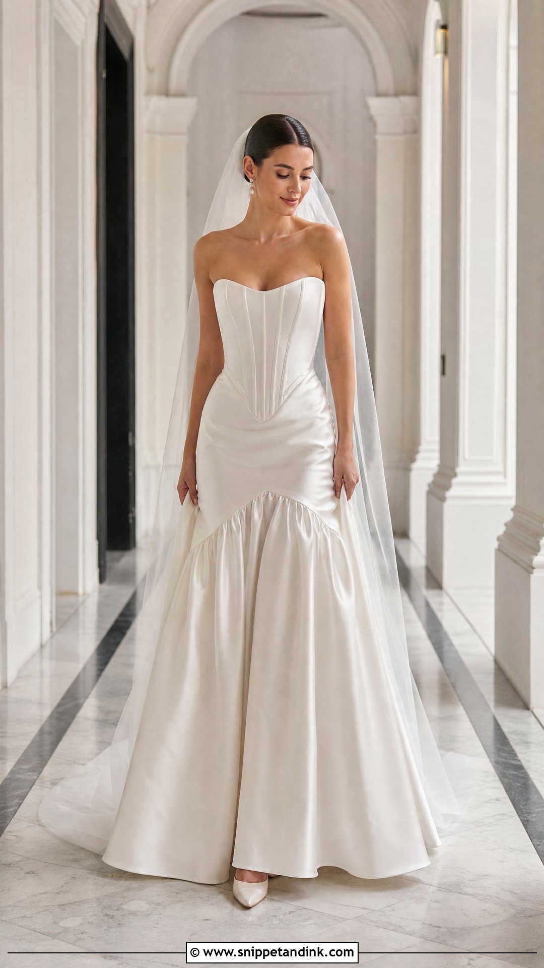 Drop Waist Wedding Dress with Boning - Snippet and Ink - 20 Wedding Dress with Boning Ideas