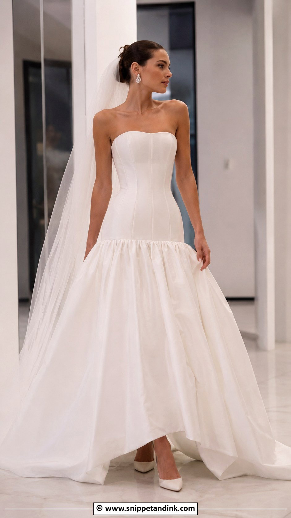 Drop Waist Wedding Gown - Snippet and Ink - 35 Wedding Gowns