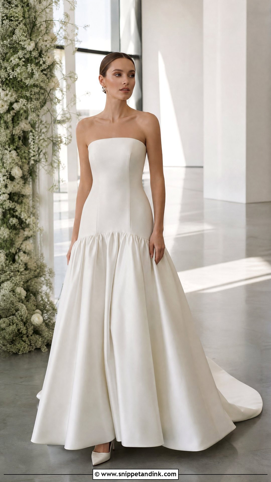 Drop Waist Wedding Gown - Snippet and Ink - 25 Elegant Wedding Gown Ideas