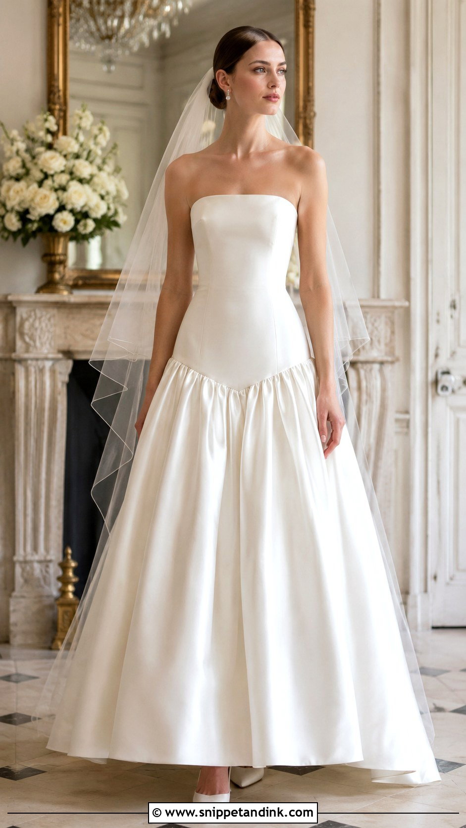 Drop Waist Wedding Gown - Snippet and Ink - 25 Unique Wedding Gowns