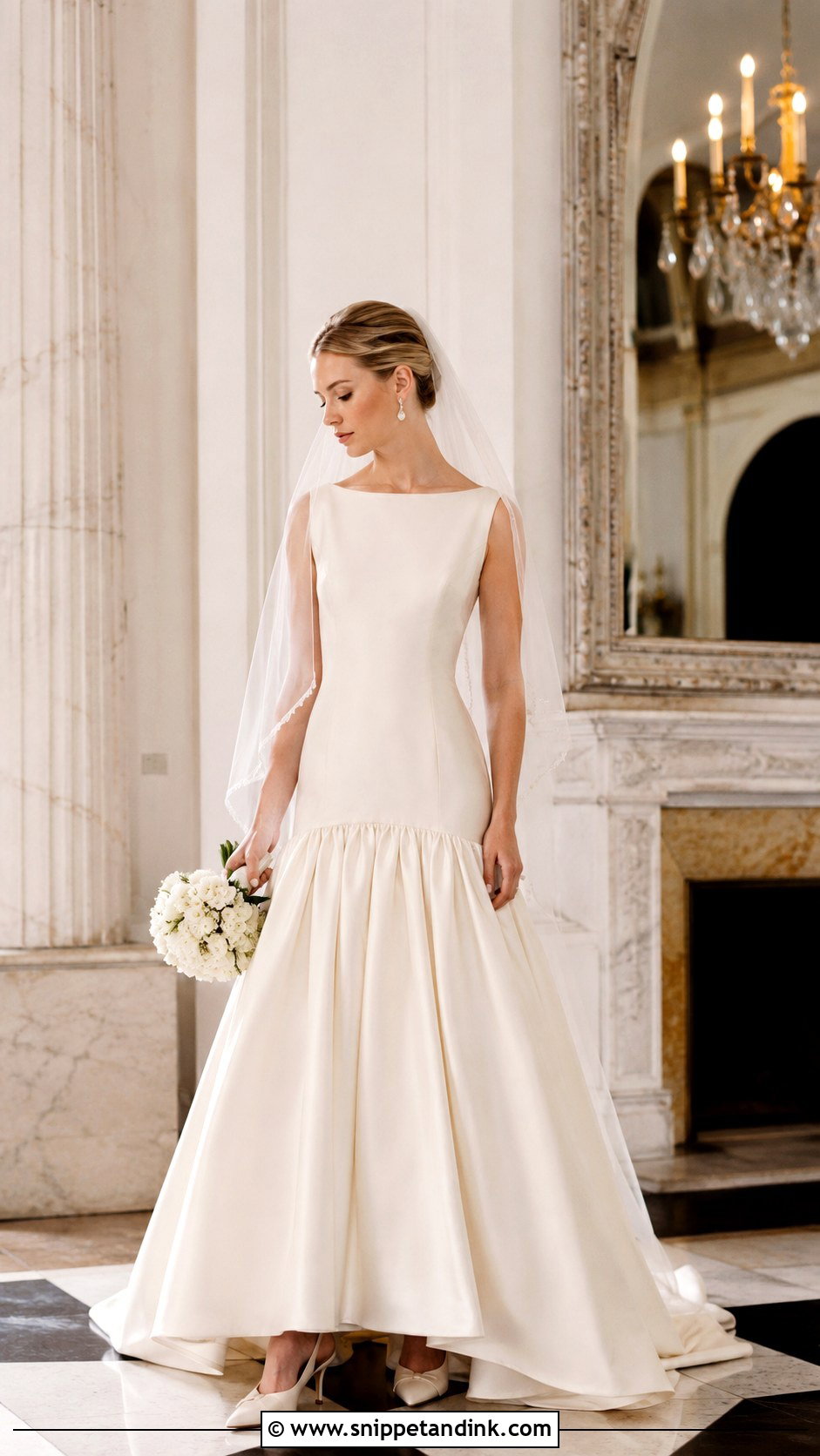 Drop Waist Wedding Gown - Snippet and Ink - 25 Beautiful Wedding Gowns