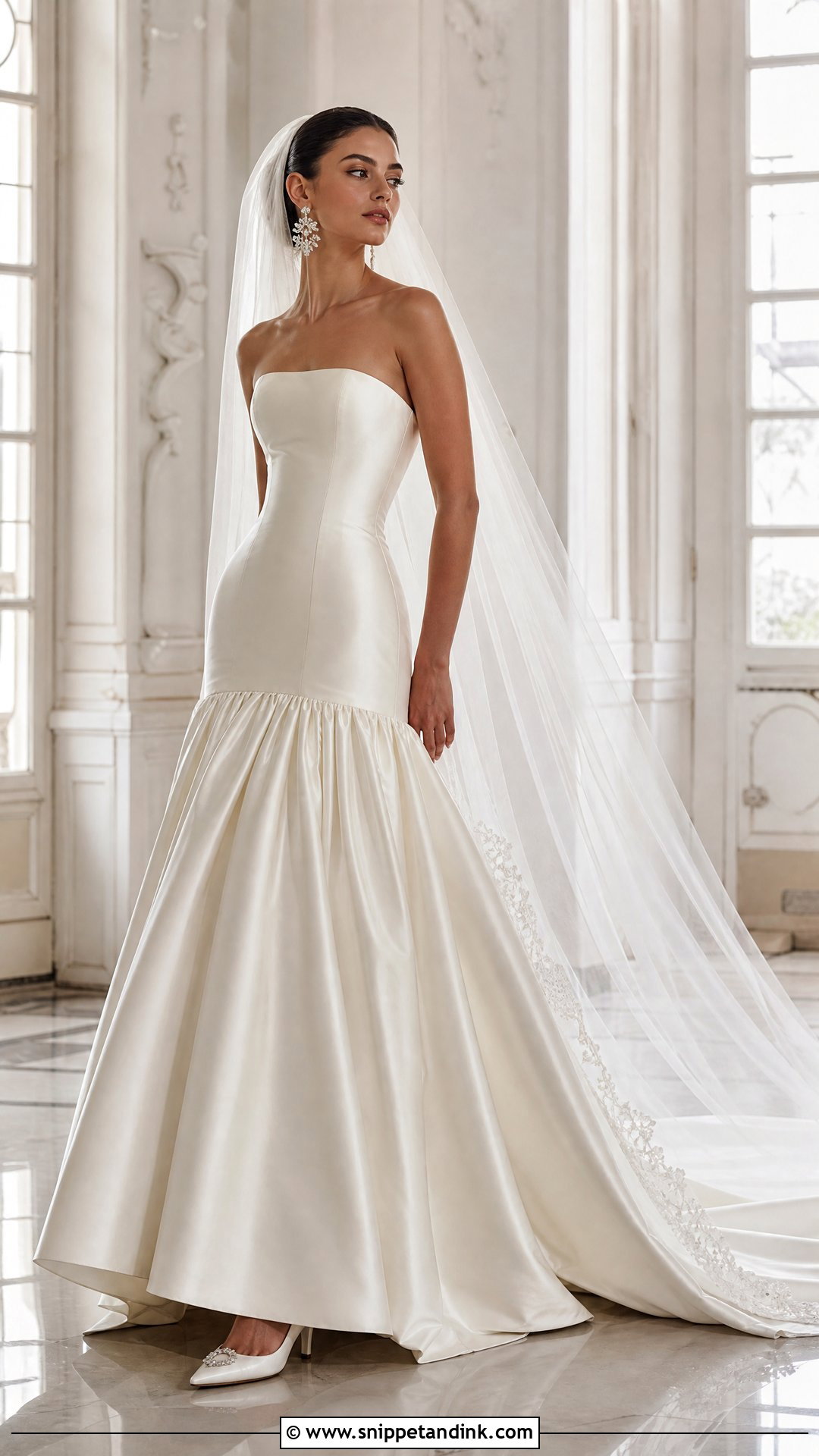 Drop Waist Wedding Gown - Snippet and Ink - 25 Dream Wedding Gown Ideas