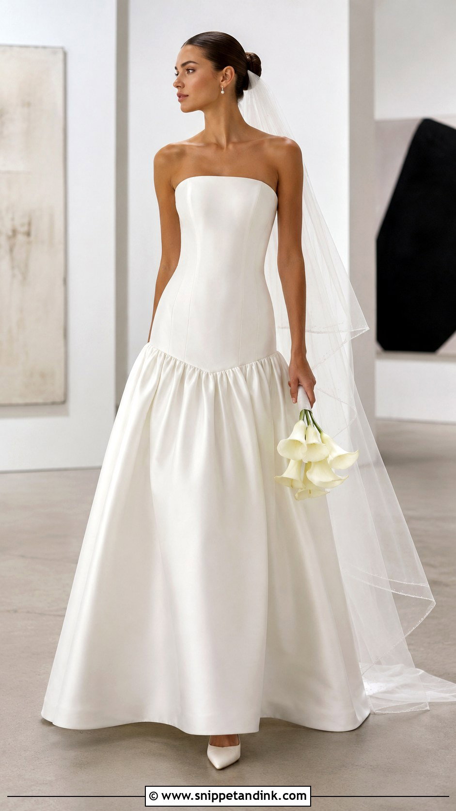 Drop Waist Wedding Gown - Snippet and Ink - 25 Wedding Gown Inspiration Ideas