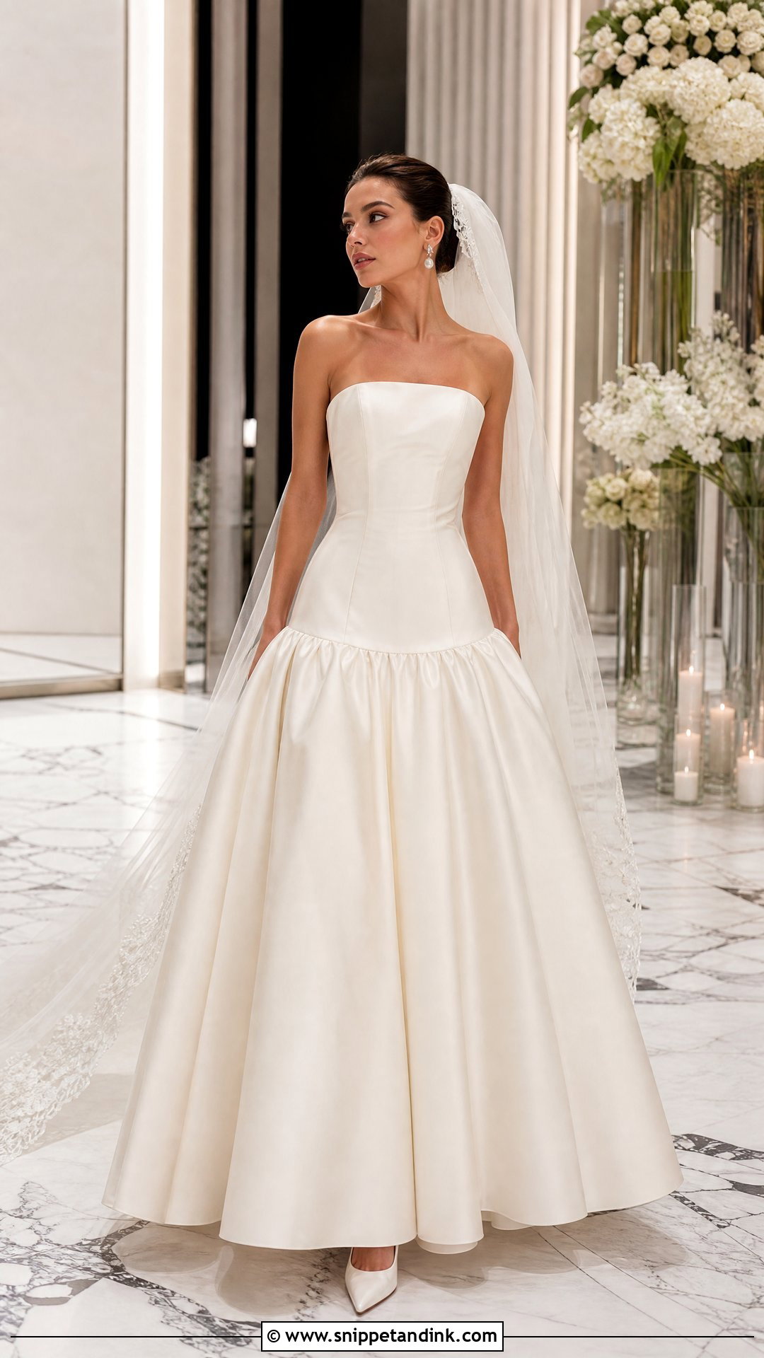 Dropped Waist Wedding Dress - Snippet and Ink - 20 Wedding Vogue Ideas