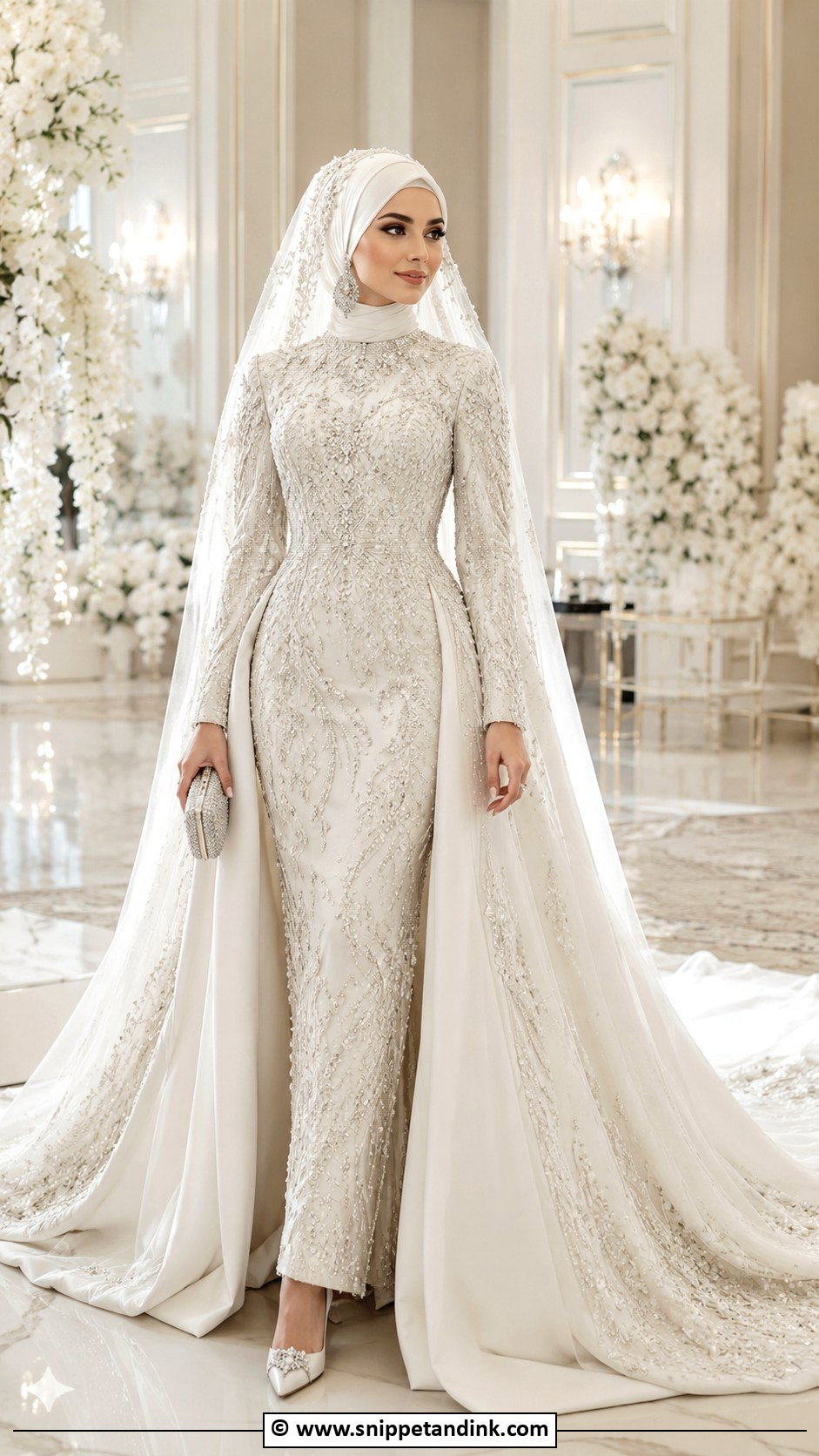 Dubai Luxury Arabic Muslim Wedding Dress - Snippet and Ink - 25 Arabic Muslim Wedding Dress Ideas