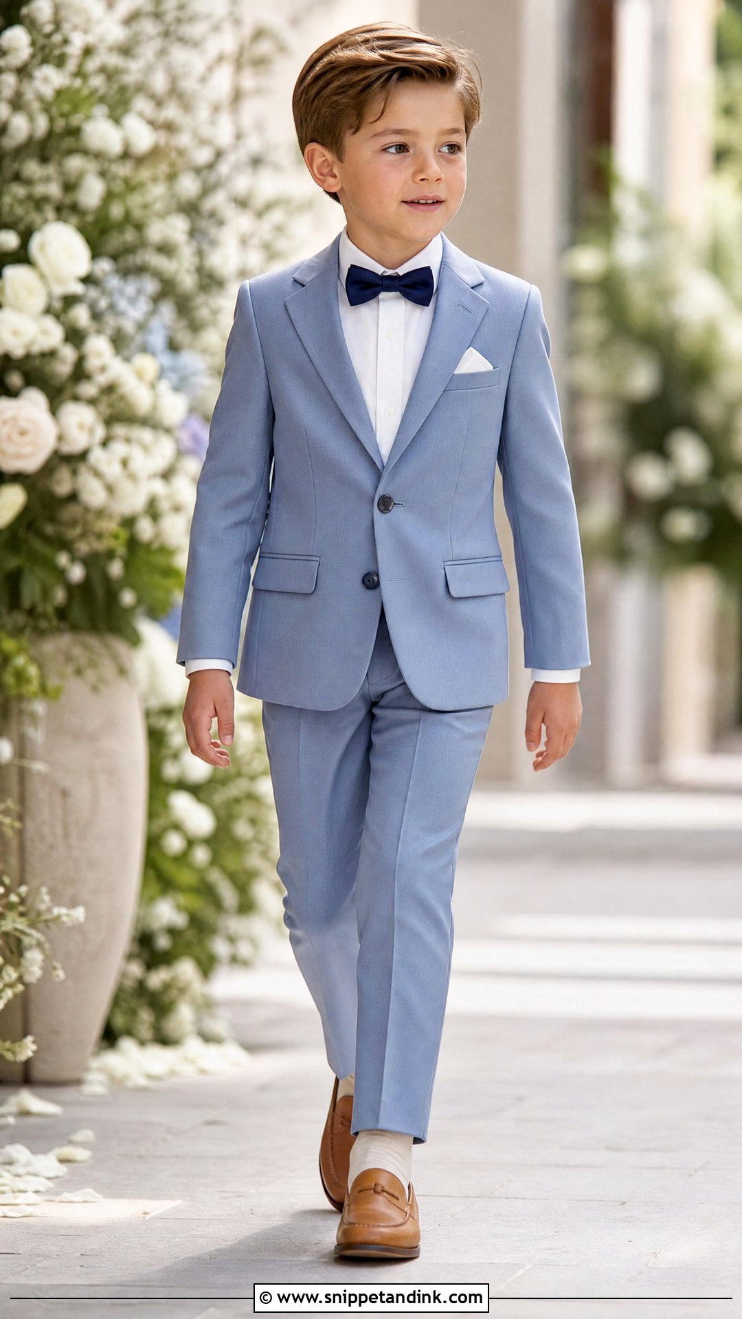 Dusty Blue Page Boy Suit - Snippet and Ink - 20 Page Boys Wedding Outfits