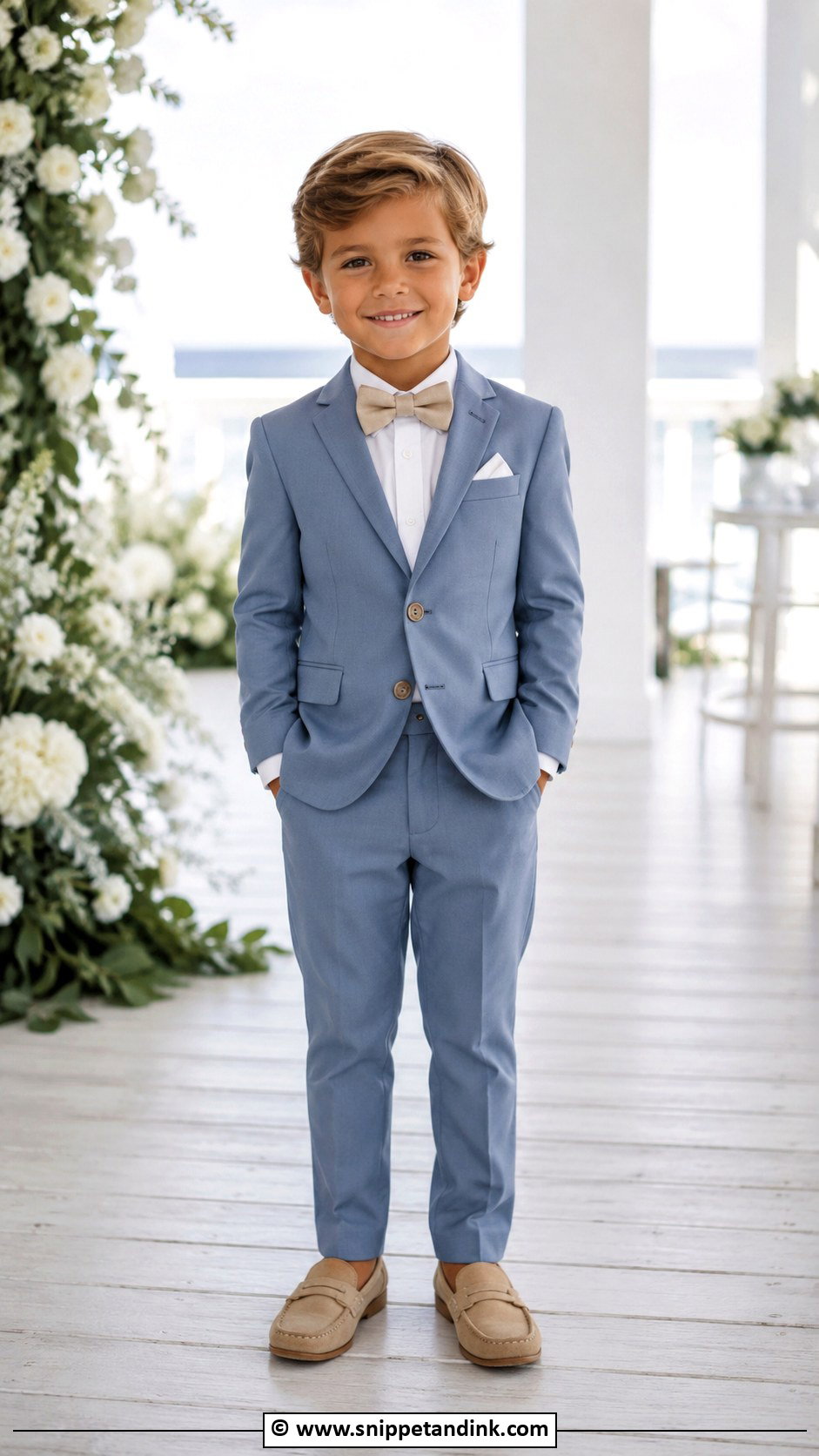 Dusty Blue Ring Bearer Outfit - Snippet and Ink - 35 Ring Bearer Outfit Ideas
