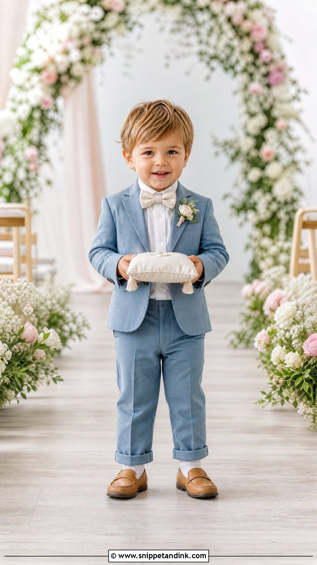 Dusty Blue Toddler Ring Bearer Outfit - Snippet and Ink - 20 Toddler Ring Bearer Outfit Ideas