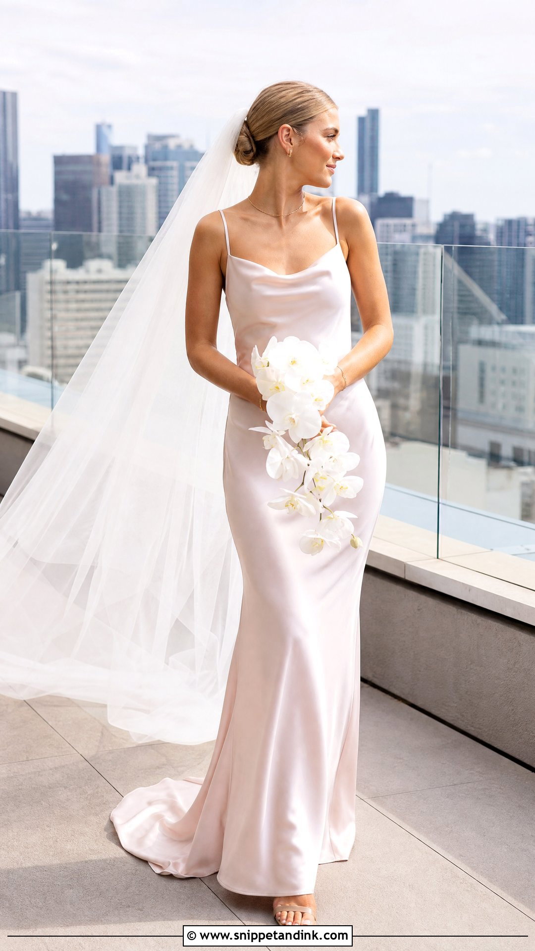 Dusty Pink Slip Wedding Dress - Snippet and Ink - 20 Dusty Pink Wedding Dress Outfit Ideas