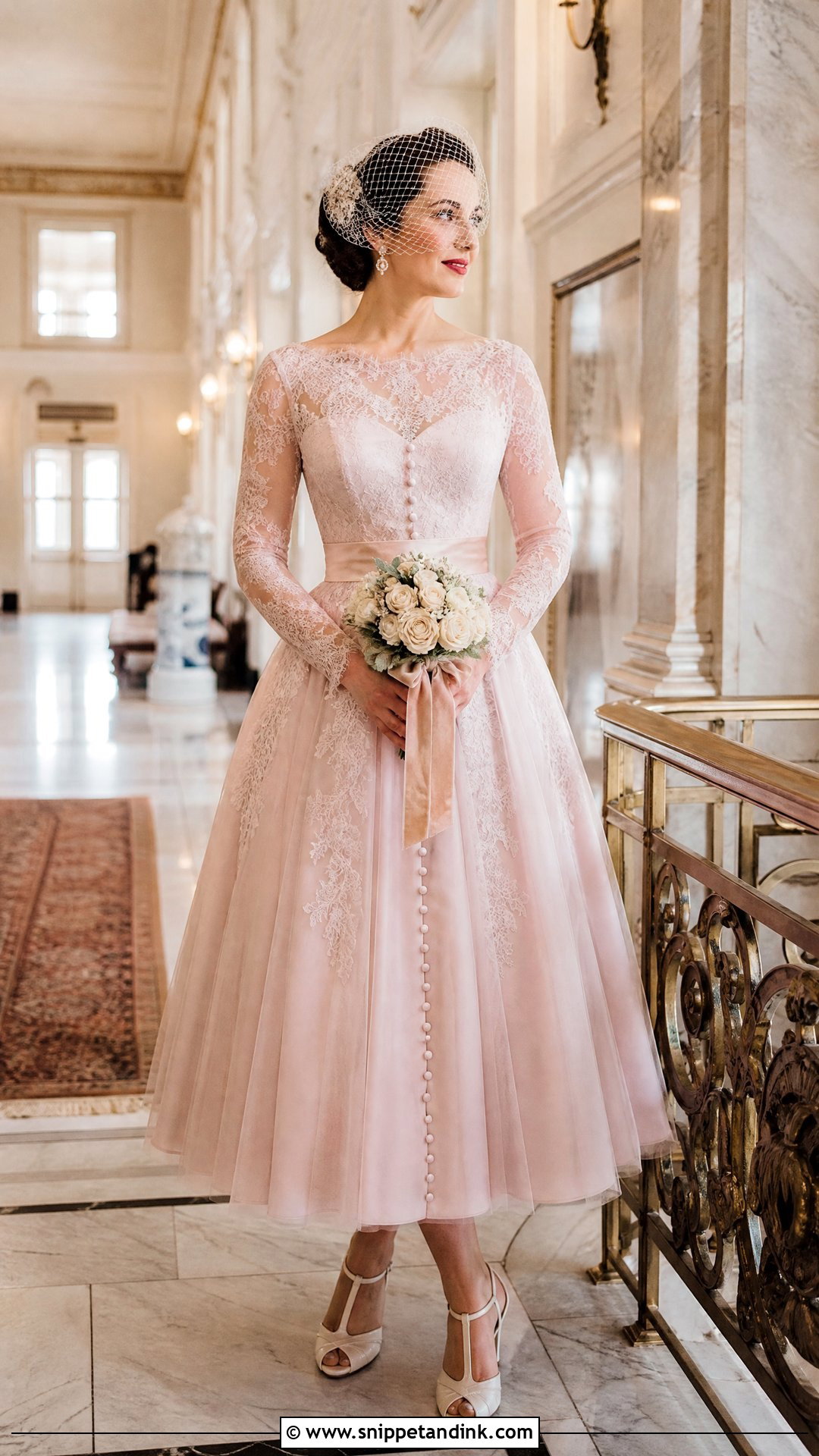 Dusty Pink Vintage Wedding Dress - Snippet and Ink - 20 Dusty Pink Wedding Dress Outfit Ideas