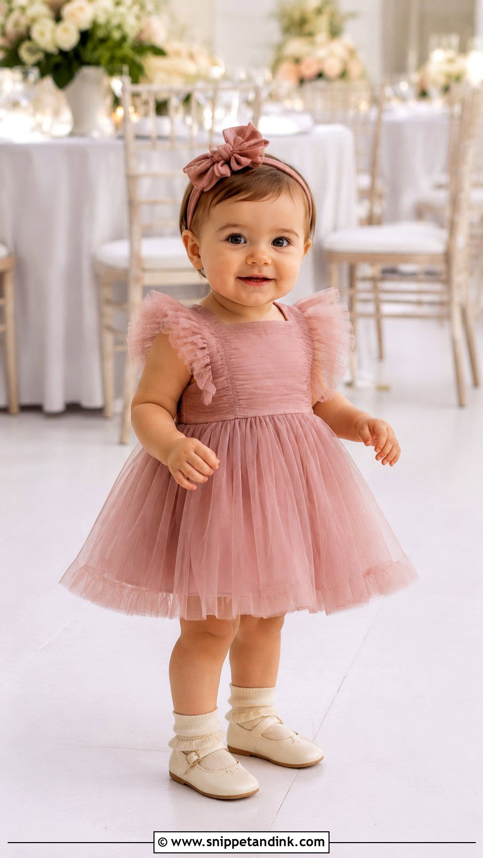 Dusty Rose Baby Girl Dress - Snippet and Ink - 25 Baby Girl Dresses for Wedding