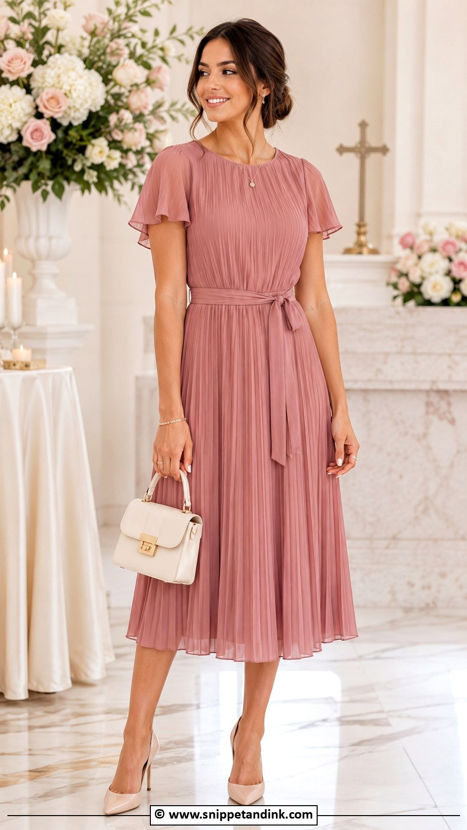 Dusty Rose Baptism Dress for Mom - Snippet and Ink - 25 Baptism Dress for Mom Ideas