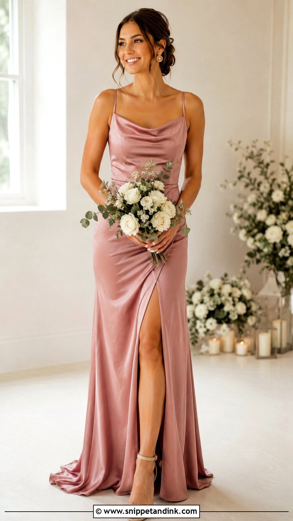 Dusty Rose Bridal Party Dress - Snippet and Ink - 25 Bridal Party Dress Ideas