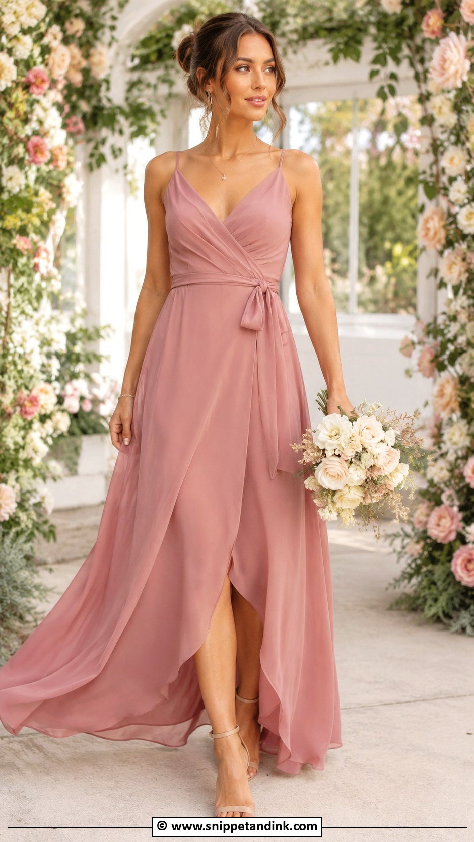 Dusty Rose Bridesmaid Dress - Snippet and Ink - 30 Brides Maids Dresses