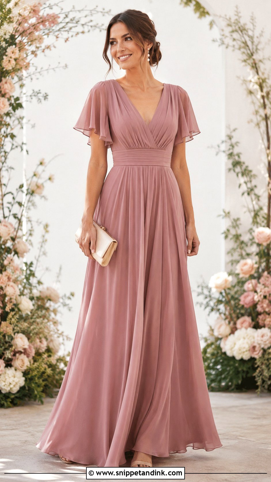 Dusty Rose Principal Sponsors Gown - Snippet and Ink - 25 Principal Sponsors Gown Ideas