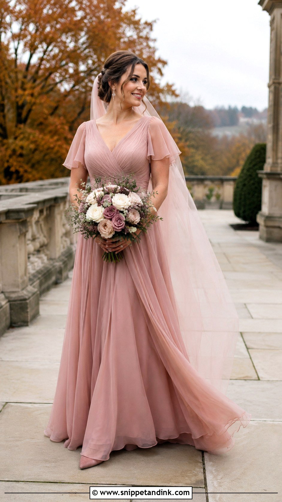Dusty Rose Wedding Dress - Snippet and Ink - 20 Alternative Wedding Dress Color Ideas