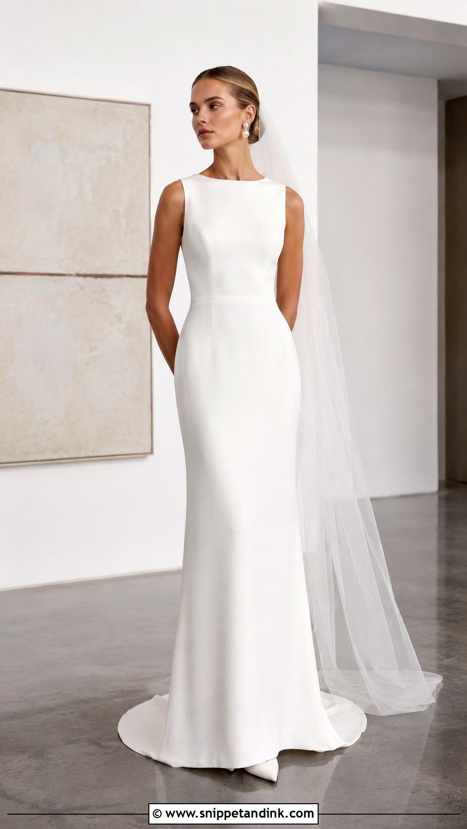 Dutch Minimalist Wedding Dress - Snippet and Ink - 25 European Wedding Dresses