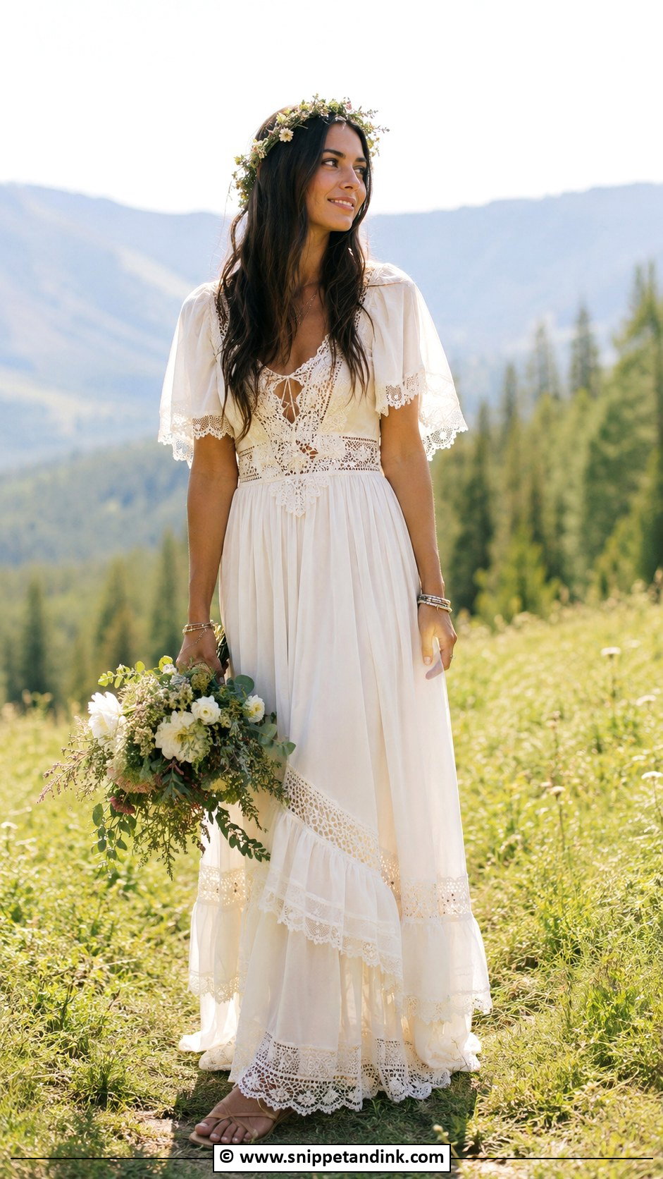 Earthy Boho Wedding Dress - Snippet and Ink - 30 Earthy Wedding Dresses
