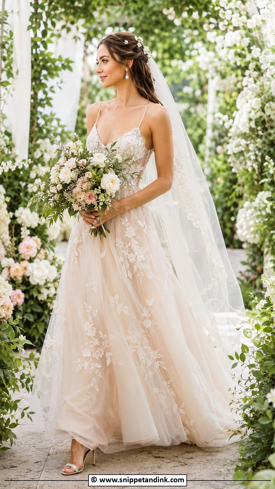 Earthy Garden Wedding Dress - Snippet and Ink - 30 Earthy Wedding Dresses