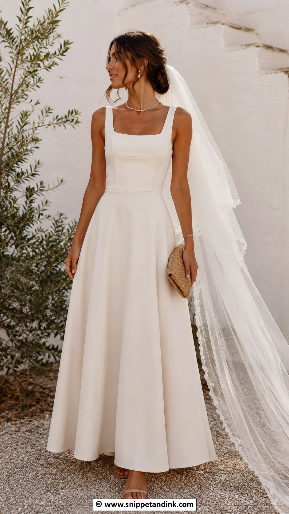 Earthy Ivory Wedding Dress - Snippet and Ink - 30 Earthy Wedding Dresses
