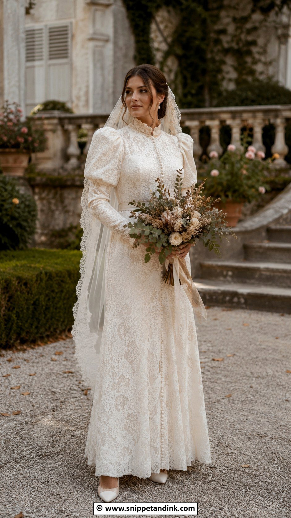 Earthy Vintage Wedding Dress - Snippet and Ink - 30 Earthy Wedding Dresses