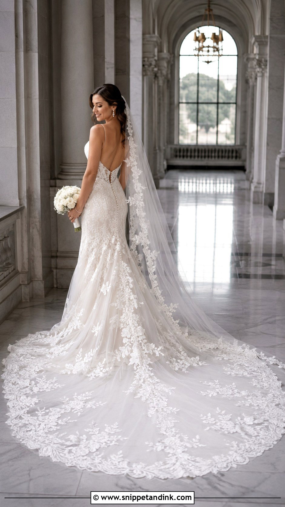 Eddy K Chapel Train Wedding Dress - Snippet and Ink - 20 Eddy K Wedding Dress Ideas
