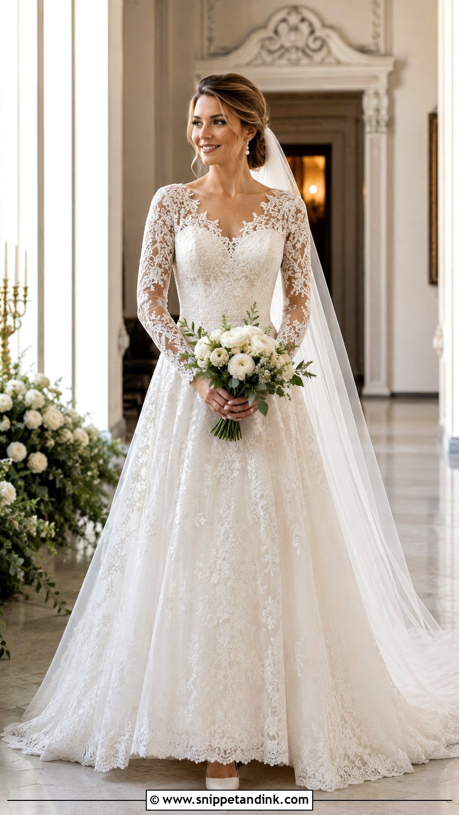 Eddy K Long Sleeve Lace Wedding Dress - Snippet and Ink - 20 Eddy K Wedding Dress Ideas