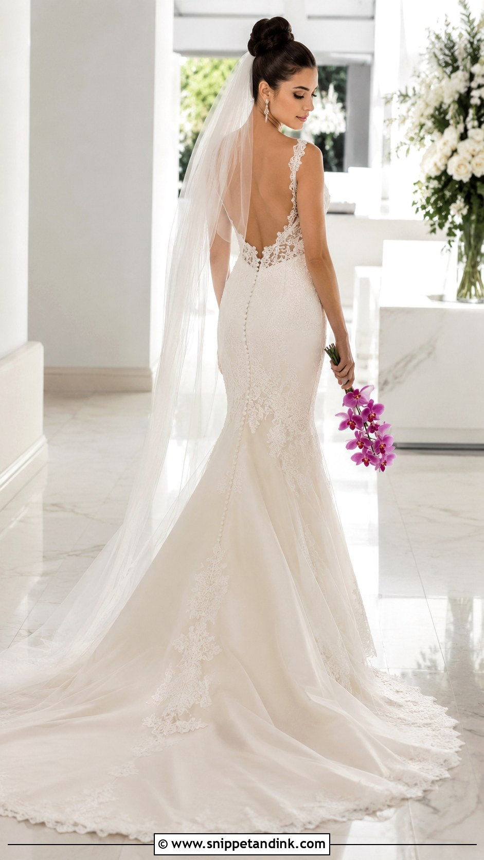 Eddy K Low Back Mermaid Wedding Dress - Snippet and Ink - 20 Eddy K Wedding Dress Ideas