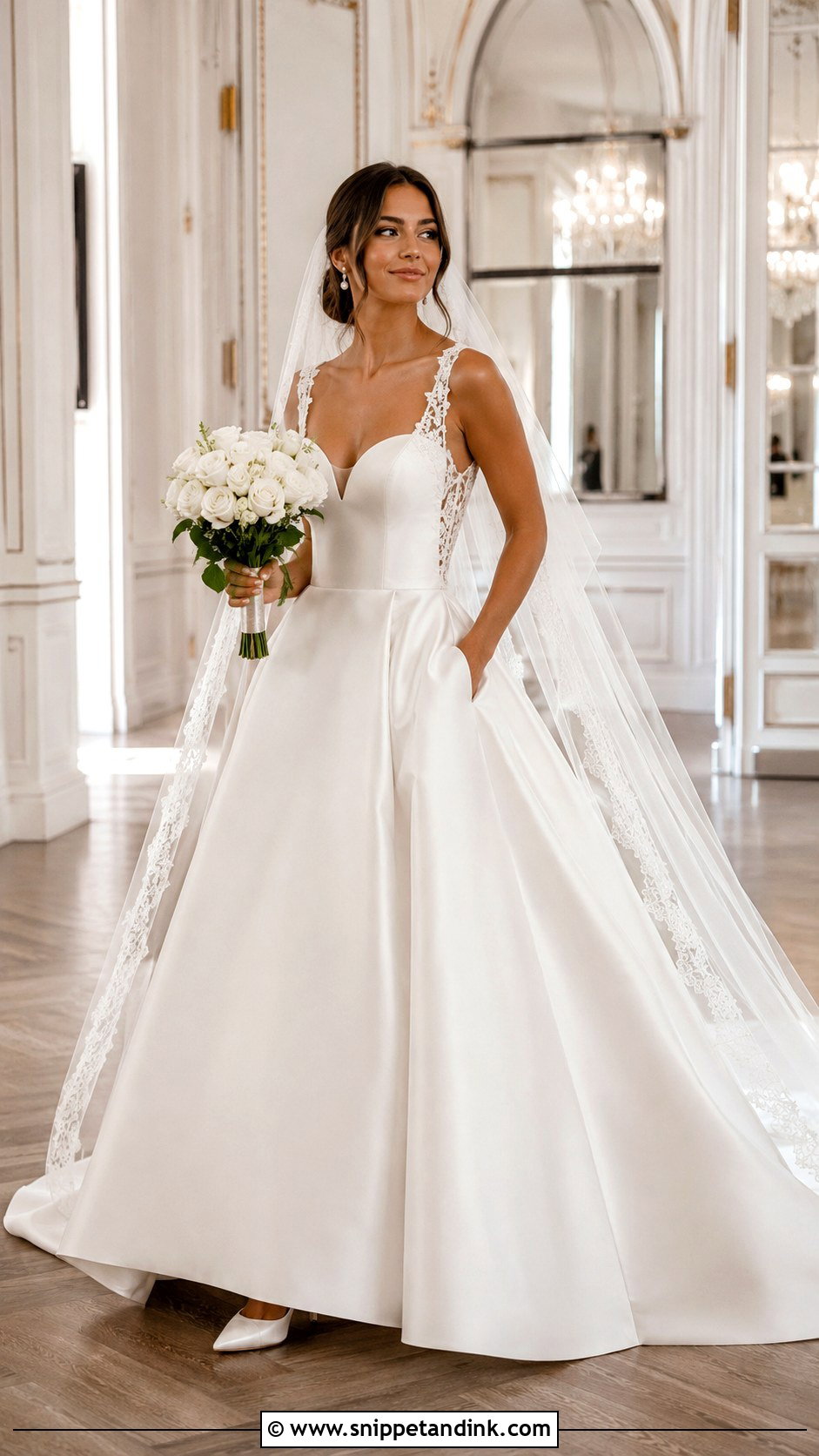Eddy K Satin Ball Gown Wedding Dress - Snippet and Ink - 20 Eddy K Wedding Dress Ideas