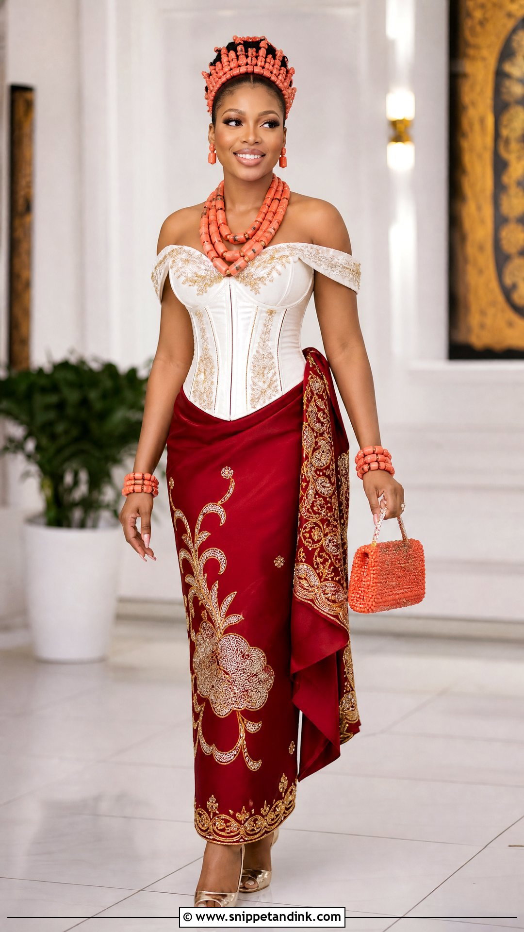 Edo Bride Corset Blouse Outfit - Snippet and Ink - 25 Edo Bride Outfit Ideas